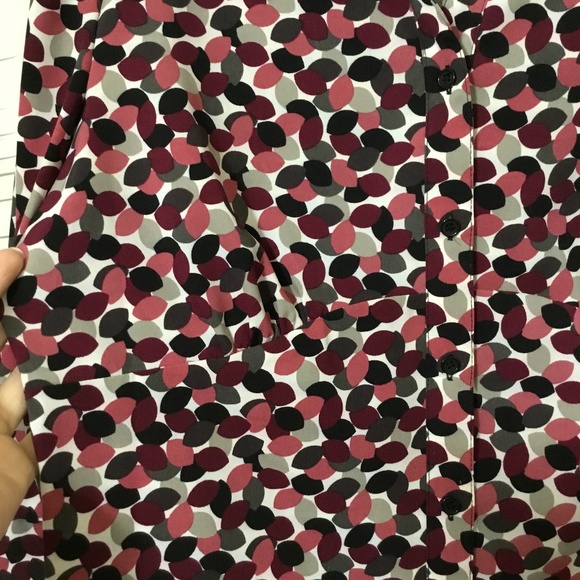 Fred David, Multicolor Blouse with V-Neck Size-XL - Picture 5 of 9